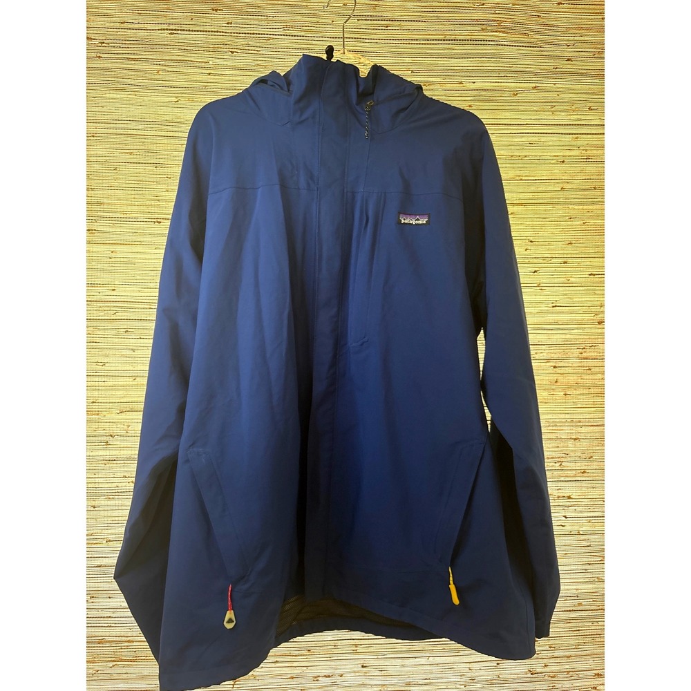 Patagonia H2No Mens Blue Hooded Rain Jacket Technical Shell XL